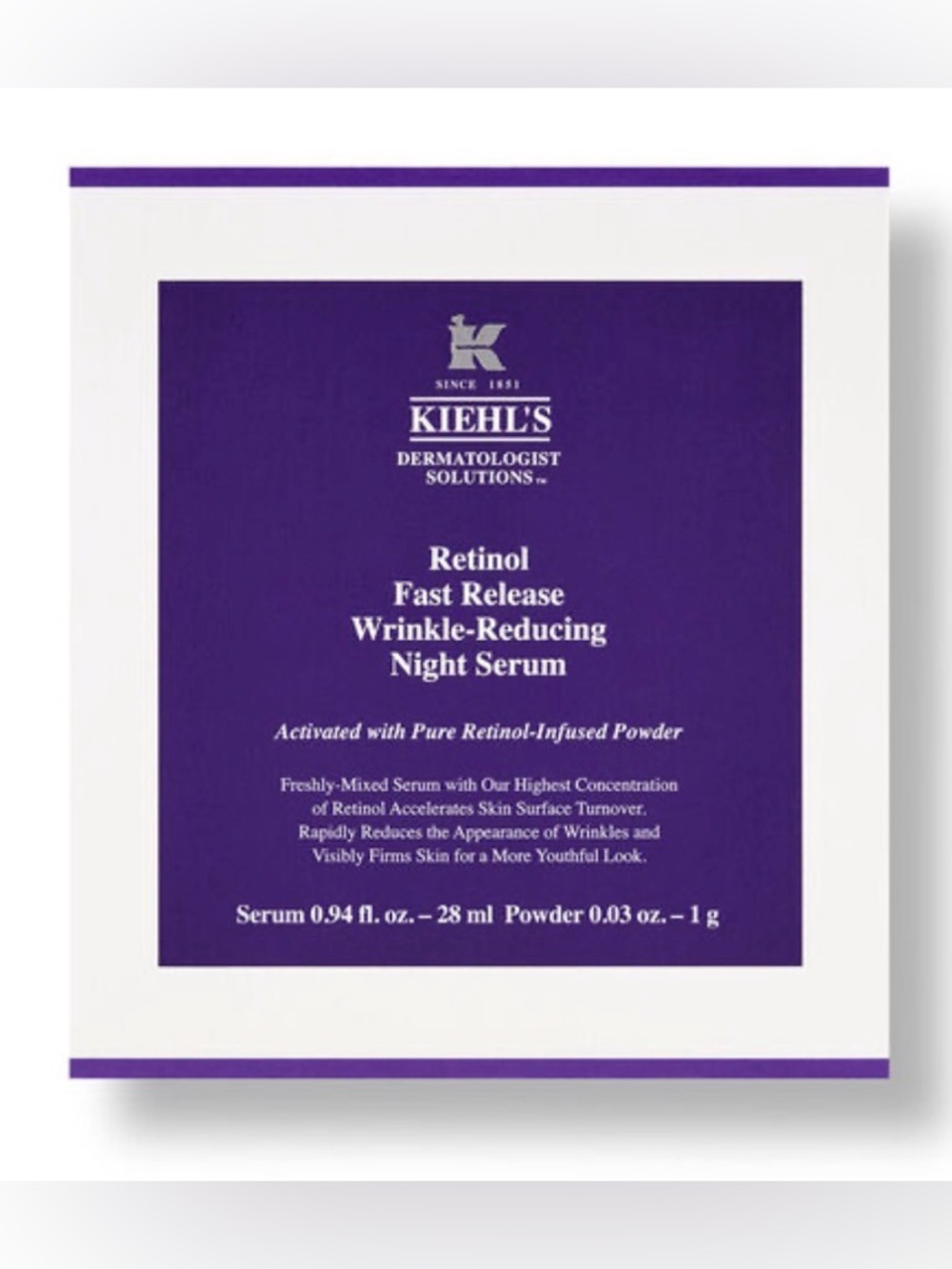 Kiehl’s Retinol Fast Release Wrinkle-Reducing Night Serum